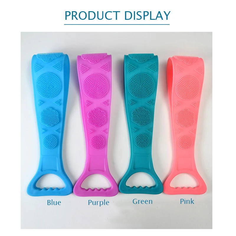 

Magic Silicone Brushes Bath Towels Rubbing Back Mud Peeling Body Massage Brush Shower Extended Scrubber Clean Skin Exfoliating