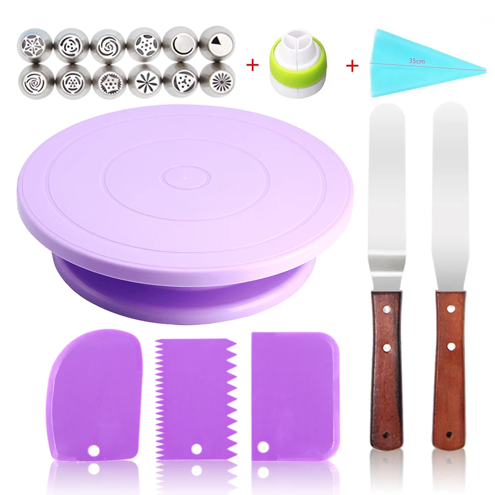 20 шт./компл. вращающаяся подставка для торта нескользящая круглая набор