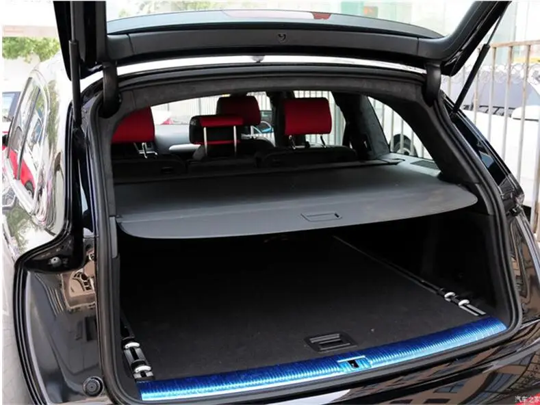 High Qualit Trunk Security Screen Privacy Shield Cargo Cover For Audi Q7 2016 2017 2018 2019 (Black Beige) | Автомобили и