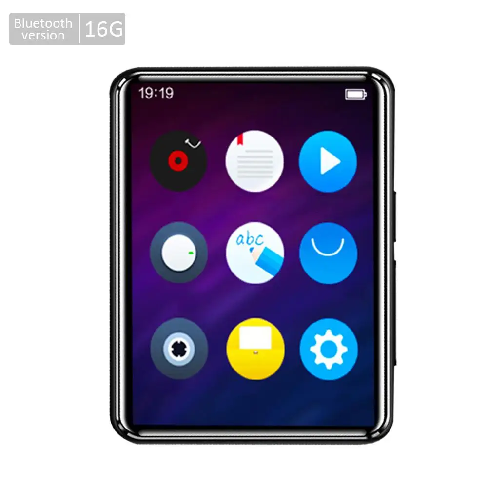 

MP3-плеер с поддержкой Bluetooth 5,0 и сенсорным экраном, 2,5 дюйма, 16 ГБ