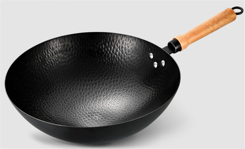 Китайская железная кастрюля домашняя традиционная плитка ручной работы с