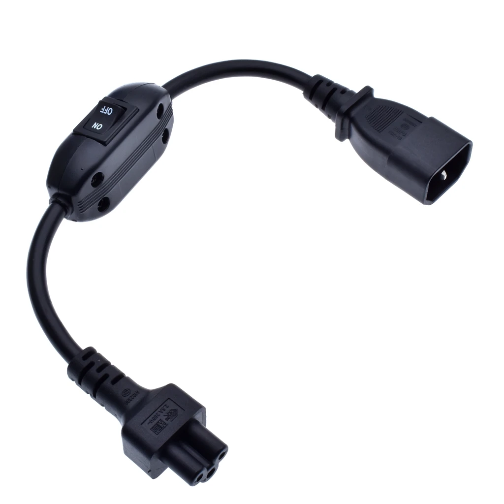 Кабель адаптер питания IEC 320 C5 Мама C14 папа с 10 А вкл/выкл Fr PDU UPS удлинитель кабель 30