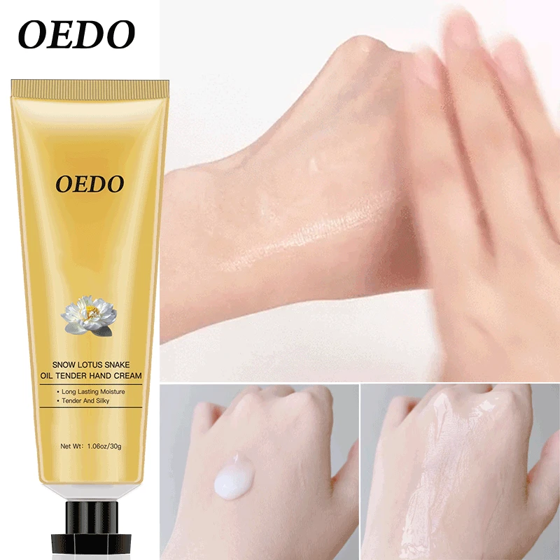 

Smooth and delicate flower snake oil hand cream anti-drying and chapped autumn and winter skin care hand cream
