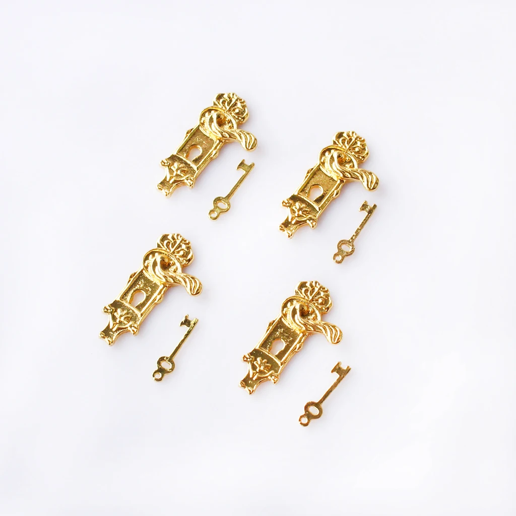 4 комплекта дневные дверные замки Ключи для АКС. Для кукольного домика 1:12 |