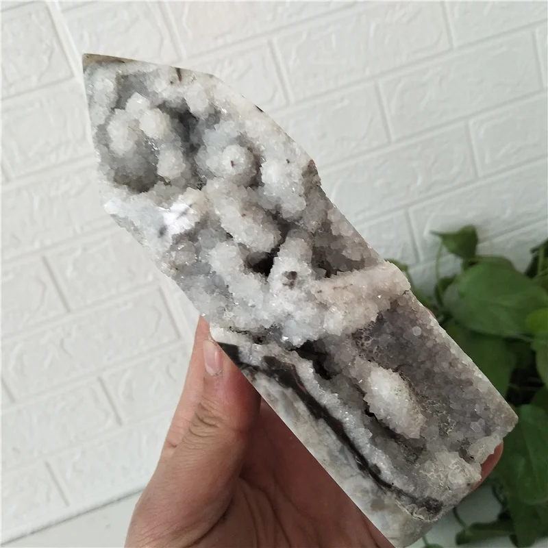 

big Natural stone sphalerite mineral specimens crystal tower home decoration feng shui.Chakra wand point healing crystals