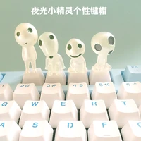 luminous elf mechanical keyboard keycaps personalized cute keycaps transparent gifts custom keycaps single