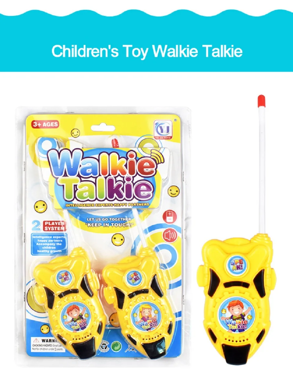 2pcs New Mini Walkie Talkie Kids Toys Gift Intelligent Wireless Telephone Children Spy Gadget Parent-child Interaction Ham Radio