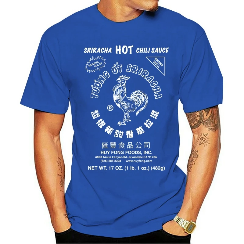 Срирача Hot соус Чили футболка качество футболки для мужчин с принтом короткий