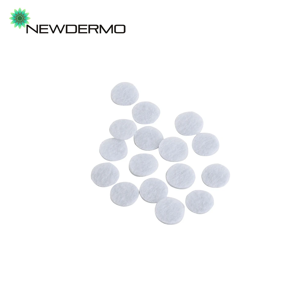 NEWDERMO 100/200 шт 10 мм хлопковый фильтр прокладки для алмазная микродермабразия