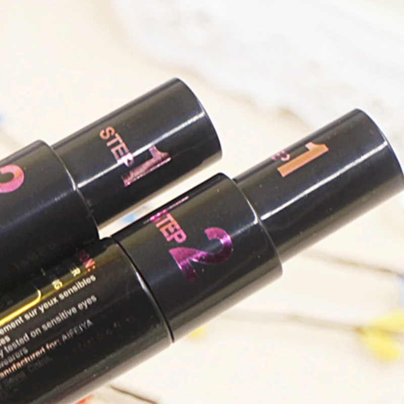 

Double Use Fashion Black Eyelash Mascara Curling Thick Waterproof Women False Eyelashes Makeup Mascara Slender