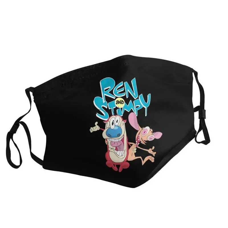 

Ren And Stimpy Mask Dustproof Washable Animated Comedy Movie Face Mask Protection Cover Men Women Respirator Mouth Muffle