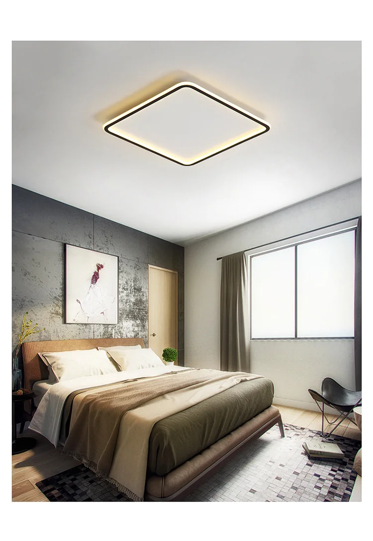 

White Simple Ceiling light Bedroom Modern Round Light Fixture Living room Restaurant Kitchen Aisle Balcony