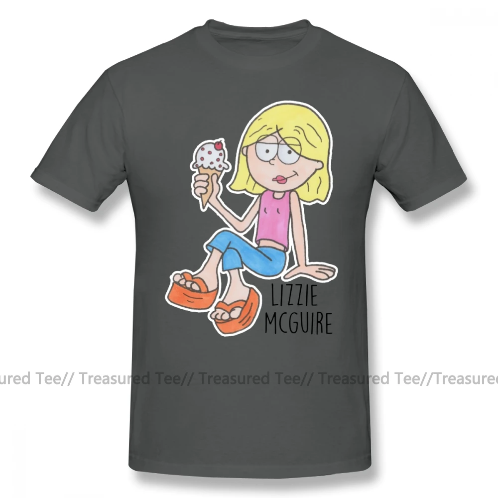 Duff футболка Lizzie Mcguire 6xl Пляжная Забавный принт 100 хлопок мужская с короткими