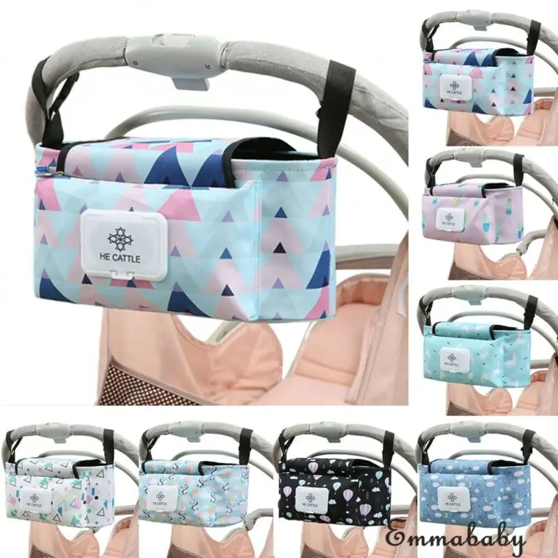 

PUDCOCO Baby Stroller Organizer Cup Bottle Holder Mummy Bag Storage Buggy Stroller Pram Pushchair Diaper Bags