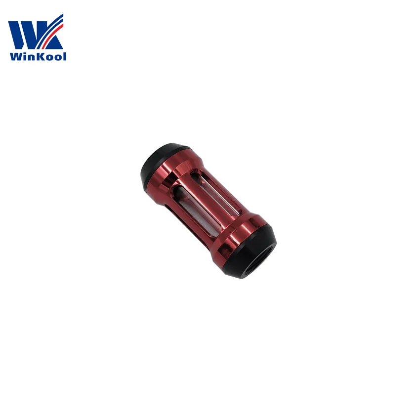 Black Red Black WinKool Многоцветный Высокая эффективность женский G1/" Нитки компьютер фильтр системы охлаждения воды установки - Цвет лезвия: Black Red Black