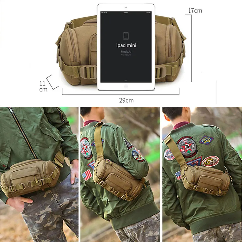 Походная тактическая поясная сумка военный рюкзак многофункциональная на одно