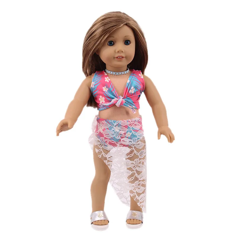 

2021 Tops Trousers Dress Suit Outfit Set Clothes for 18" American Girl BJD 43cm Reborn Baby Pajamas Doll Accessories