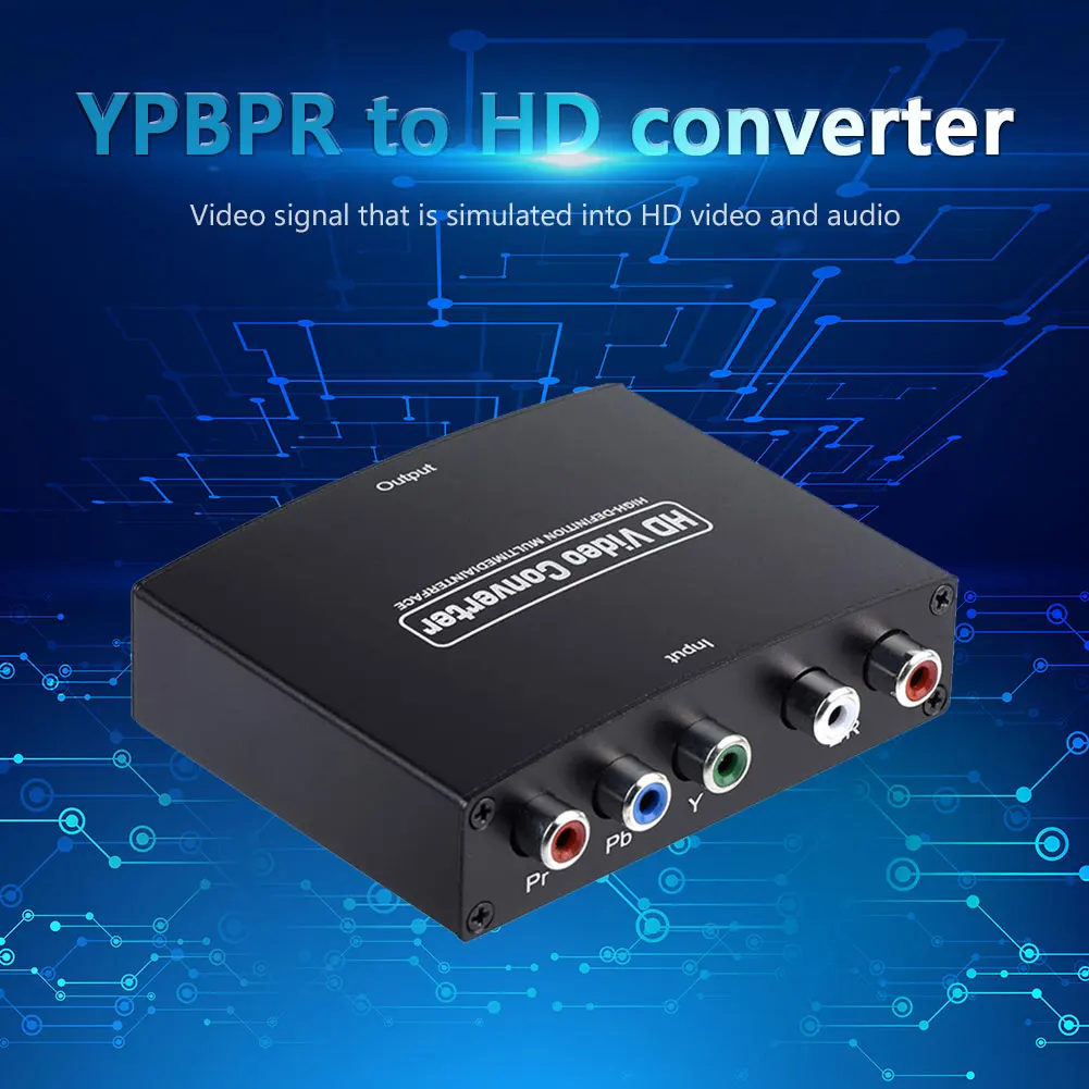 1080P YPbPr R/L к HDMI совместимый конвертер видео аудио адаптер RGB компонент Видео Аудио