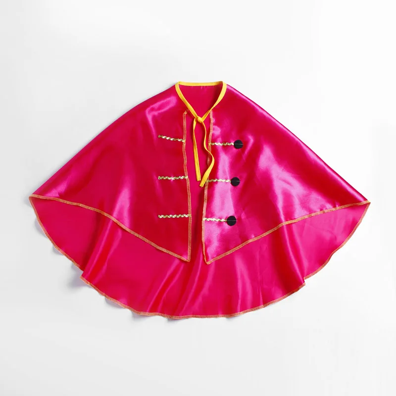 Fuchsia Cloak Пиратский костюм для детей; Детский Пиратский костюм на Хэллоуин для мальчиков; маскарадный костюм на день рождения; плащ; костюм пирата на Рождество - Цвет: Fuchsia Cloak