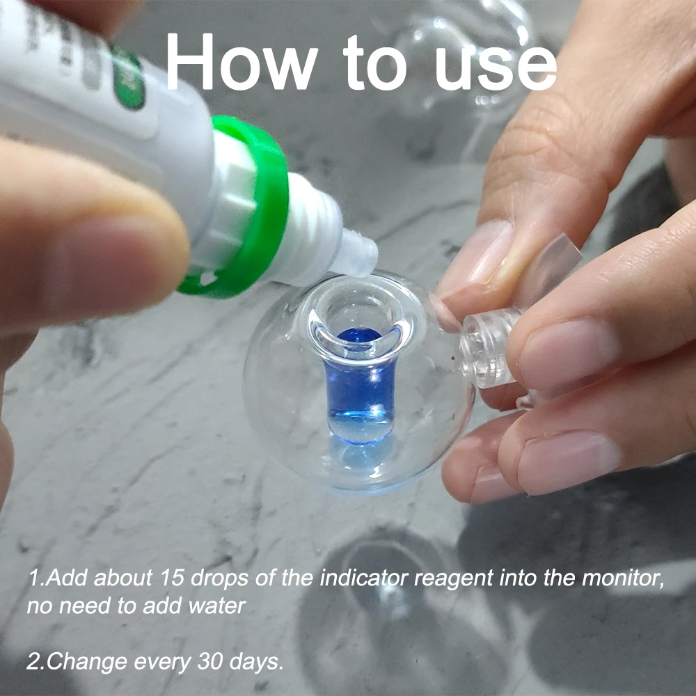 Стеклянный Аквариум CO2 для проверки падения посаженного аквариума