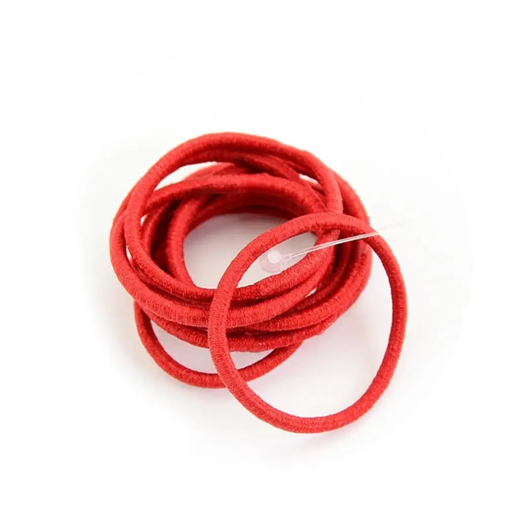 Red 20 шт./пакет Сертифицированные продукты Новинка 4,5 см держатель для волос резинки для волос Эластичные аксессуары женский галстук-резинка для девочек - Цвет: Red