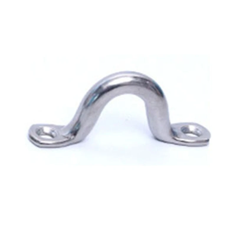 

A5KD Boat Handrail Grab Handle Polished 304 Stainless Steel Round Tube Durable Arch Saddle Clip for Boat Yacht