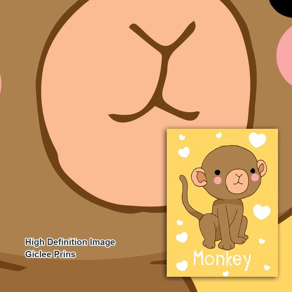 Дикие животные Лев Обезьяна панда слон плакаты на скандинавскую тему и