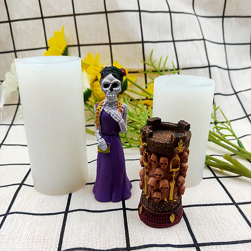 

Halloween Party Accessories 3D Ghost Corpse Silicone Mold for DIY Handmade Craft Candle Making Mould