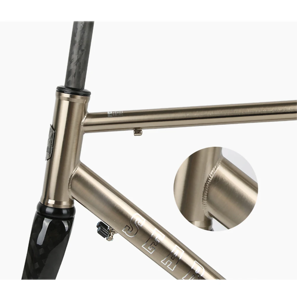 2022 SEABOARD CR03 Chrome HeatTreatment Steel With Carbon Fork Road Bike CR-MO 4130 Frameset dpd | Bicycle Frame