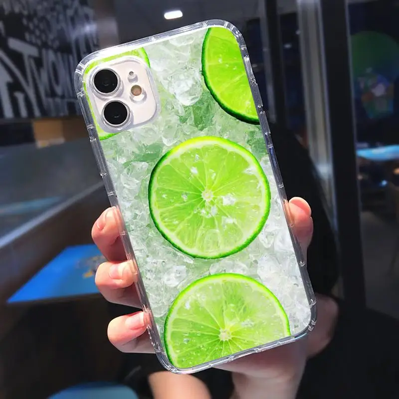 

Summer Fruit unique Phone Case Transparent for iPhone 11 12 mini pro XS MAX 8 7 6 6S Plus X 5S SE 2020 XR