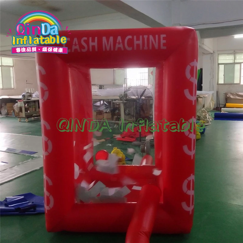 Надувная кабина для захвата денег с индивидуальной рекламой на мероприятиях.