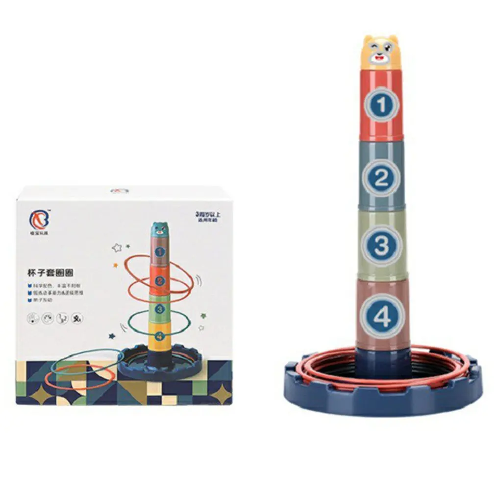 

Parent-child Interactive Game Throwing Ring Stacking Cup Ring Toys Indoor Outdoor Interactive Leisure Kindergarten Toys