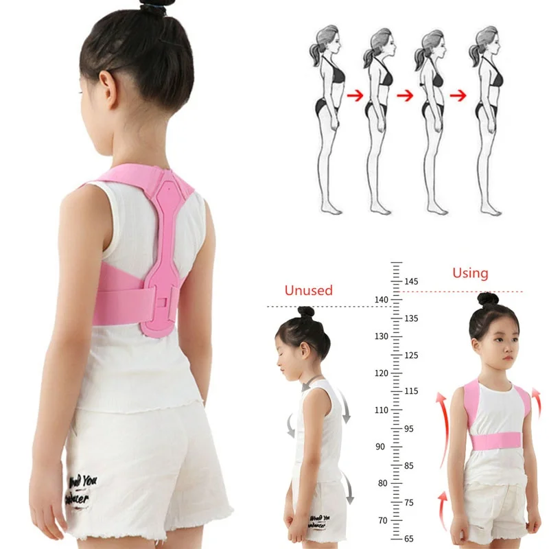 

Children Kids Back Posture Corrector Lumbar Back Shoulder Brace Support Belt Clavicle Spine Posture Correction Prevent Slouching