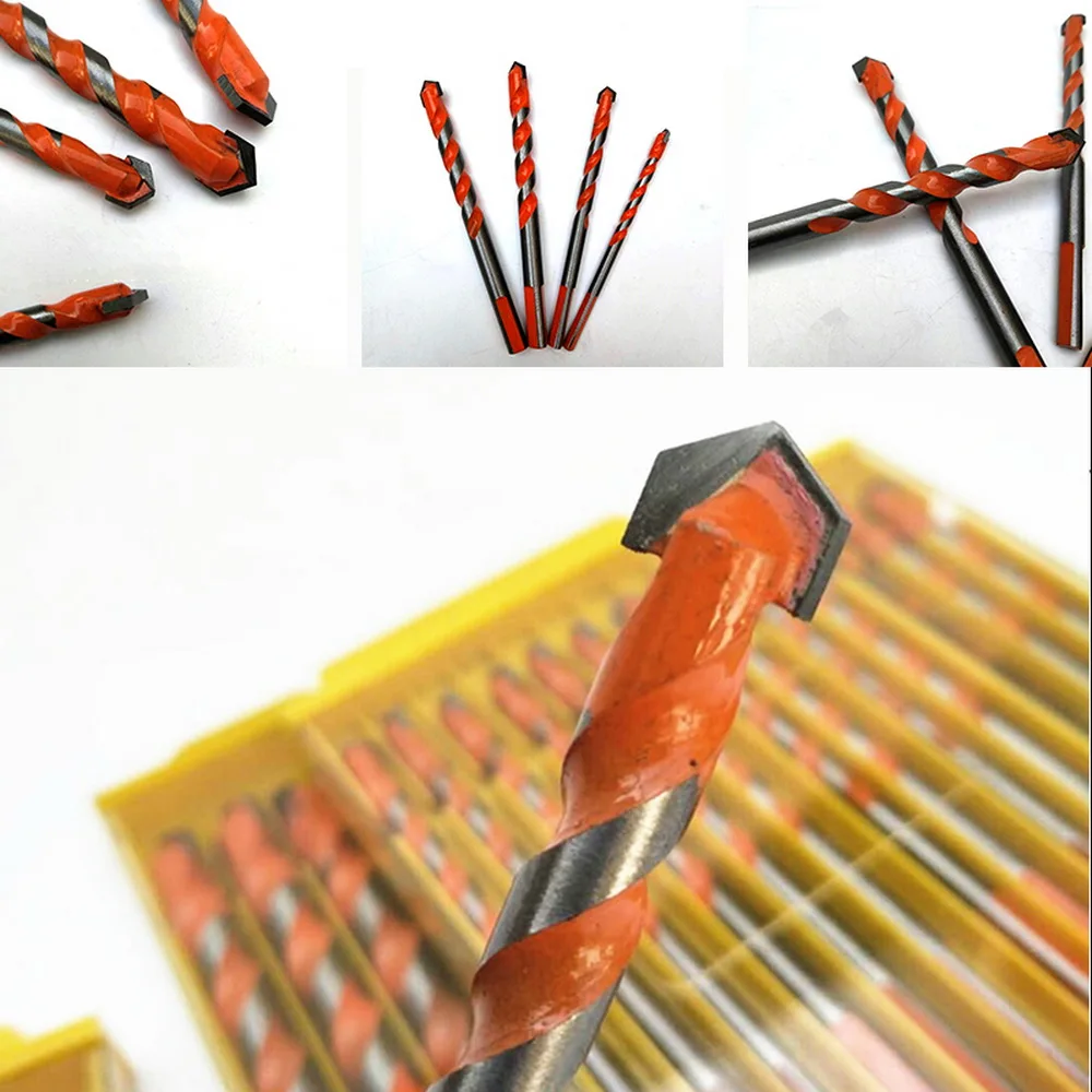 

Electric Tools Drill Bit Hammer Concrete Ceramic Tile Metal Drill Bit Round Shank 6mm-12mm DIY Wall Hole Saw Drilling