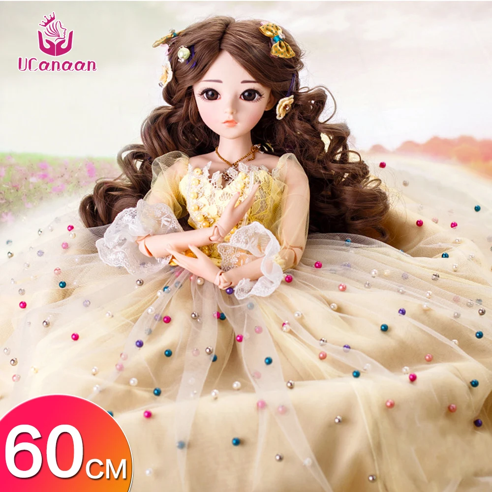 UCanaan 23 6 'ཎ шаровых суставов BJD SD кукла с одеждой наряд обувь парик волосы