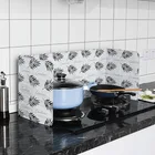 Кухонные приспособления, 1 шт., пластина из алюминиевой фольги, газовая плита, брызгозащищенная перегородка, домашние экраны для защиты от брызг масла, кухонные инструменты для приготовления еды