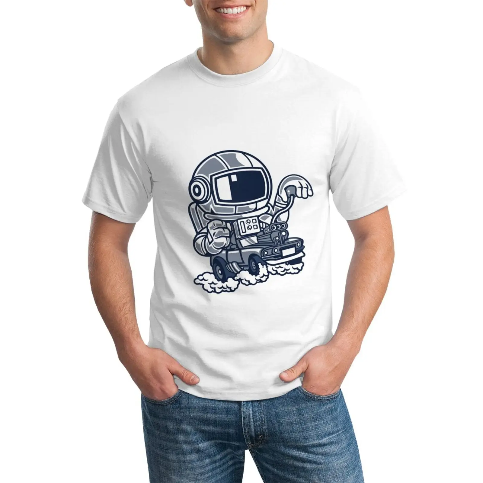 

2021ins hot sale short-sleeved T-shirt printing funny personality T-shirt breathable and sweat-absorbent 100% cotton