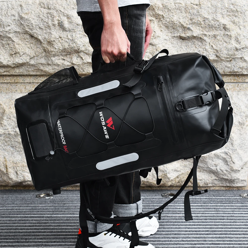 Водонепроницаемая мотоциклетная сумка WOSAWE 32L из ПВХ 100% для мотоциклетного шлема
