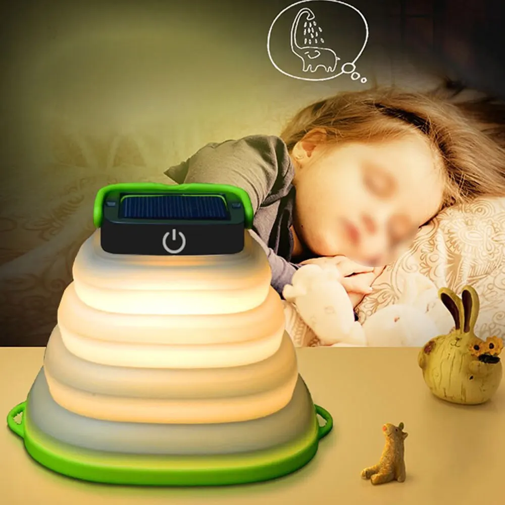 Светодиодный уличный Солнечный фонарь складной телескопический светильник