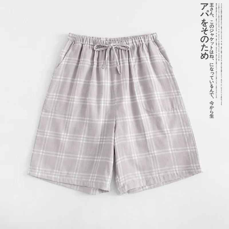 Летняя домашняя пижама шорты для пар Мужская одежда сна сексуальные хлопковые