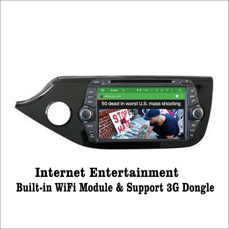 Liislee Android 7 1 2G RAM для Kia Ceed 2012 автомобильный Радио Аудио Видео Мультимедиа DVD плеер