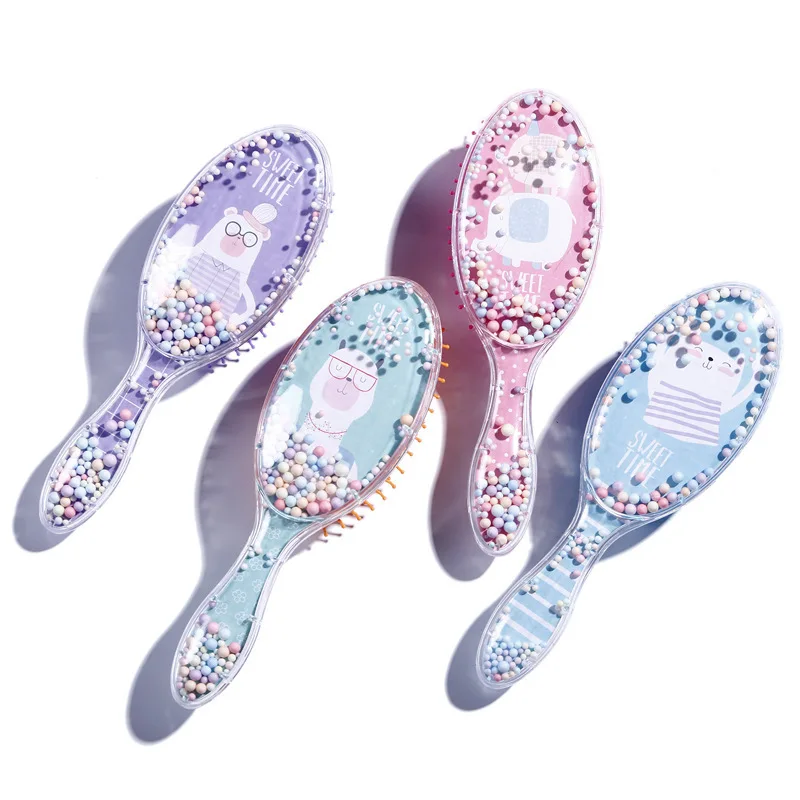 

1PC Cute Dinosaur Hair Styling Comb Cartoon Air Bag Comb Hairbrush Salon Hairdressing Straight Curly Hair Comb Women