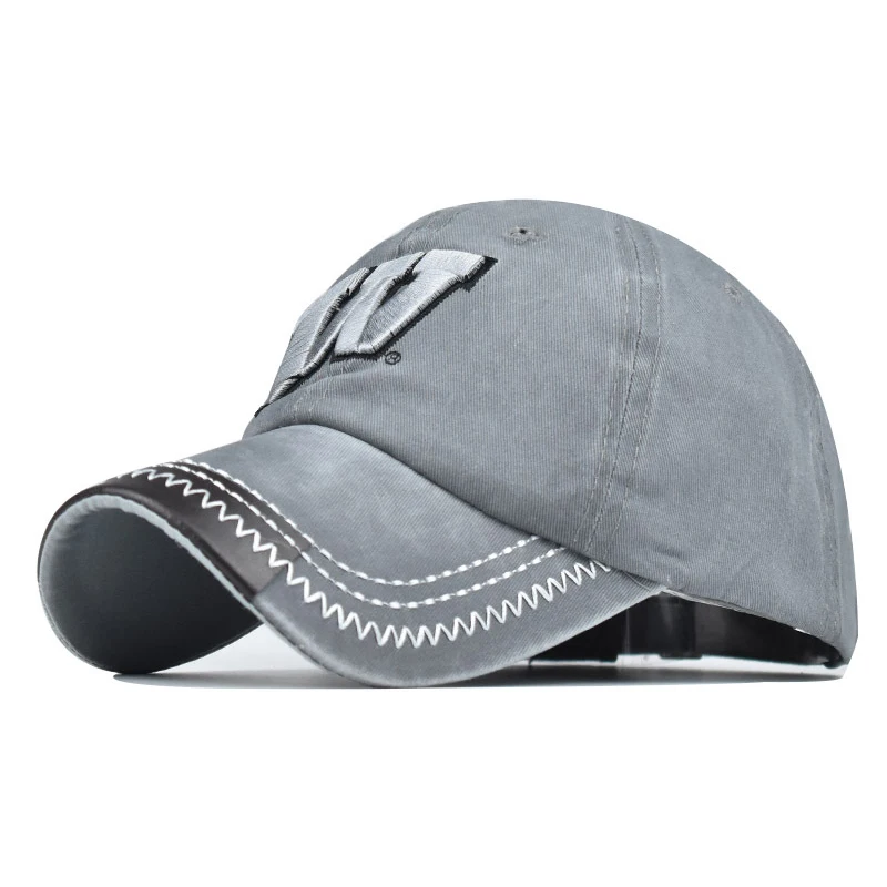 Мужская хлопковая бейсболка с буквенным принтом повседневная Кепка гусиным