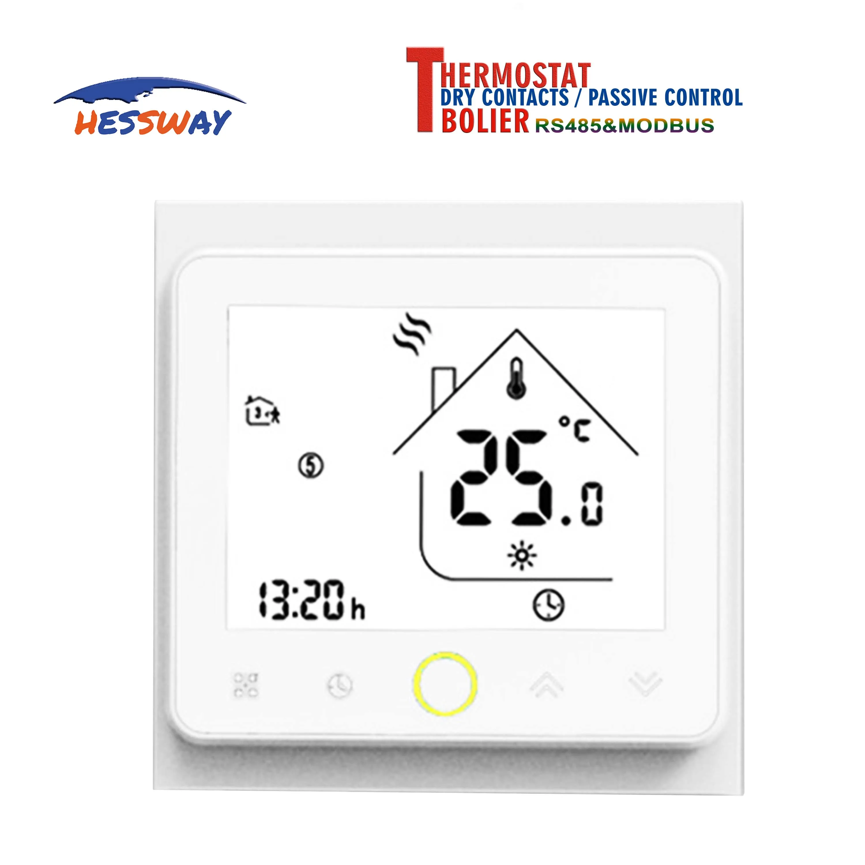 Контроллер modbus HESSWAY программируемый комнатный термостат для газового бойлера