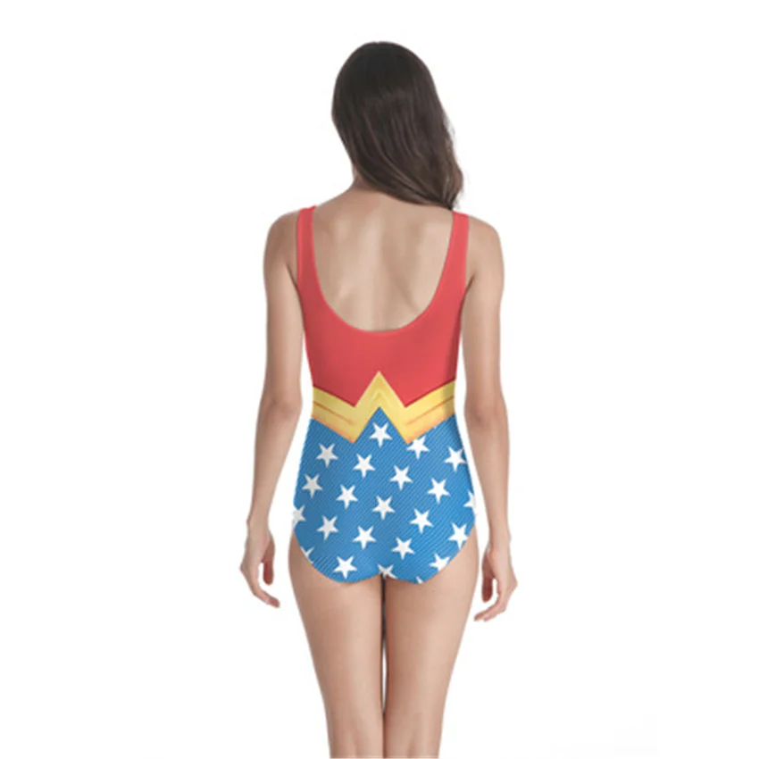 Женский купальник для косплея Takerlama один полосатый с открытой спиной и высокой