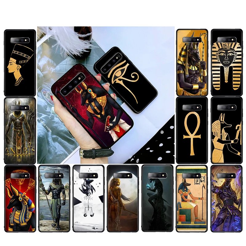 

Artistic Egypt Nefertiti Anubis Ankh Phone Case For Samsung Galaxy S21 S20 Plus S20Ultra S20FE S10 S10E S7 S8 S9 Plus Case