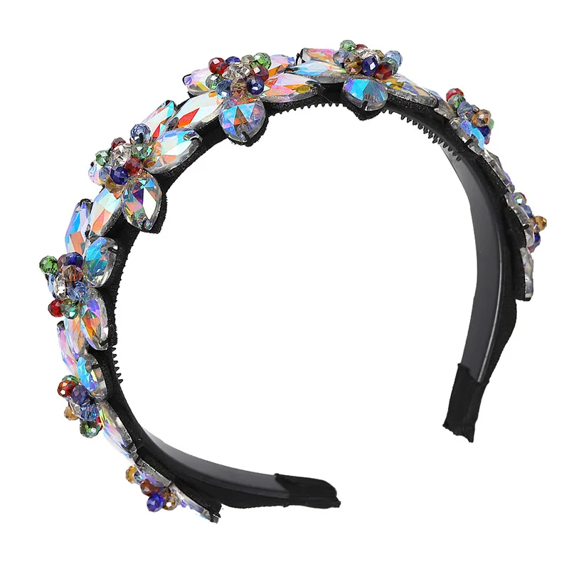 

Rhinestone Hairband Jewel Baroque Ladies Jewelled Headband Rhinestone Hair Band Jewelled Womans Diamond Gem Hair Accessories