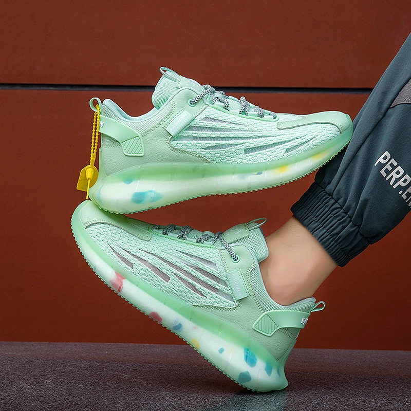 Кроссовки мужские беговые из дышащей сетчатой ткани высокого качества - купить