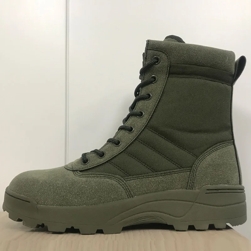 Ботинки тактические военные для мужчин и женщин Нескользящие дышащие кожаные