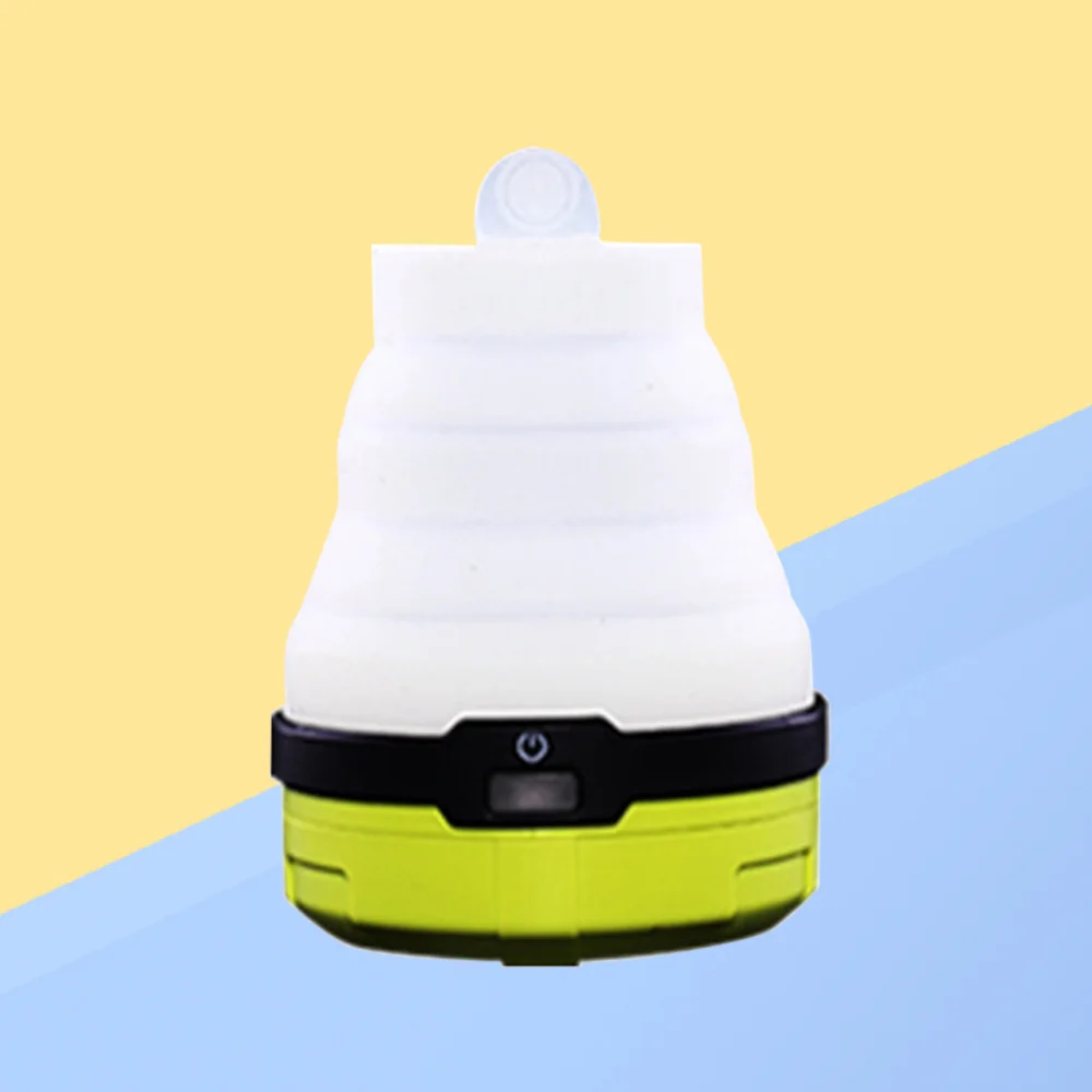 

Mini Silicone Folding Camping Light Outdoor Camping Necessary Camping Lamp Telescopic LED Lamp Atmosphere Light Without Battery